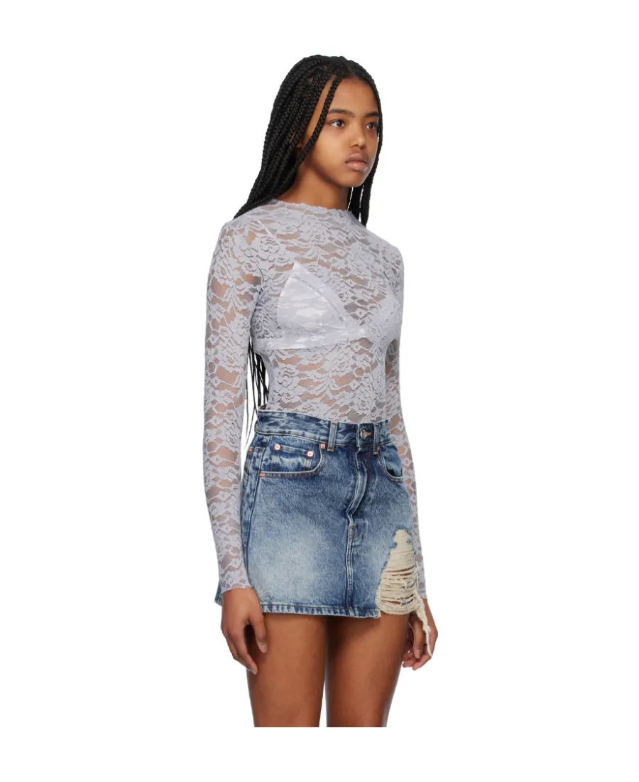 Logo Round Collar Long-Sleeved T-Shirt