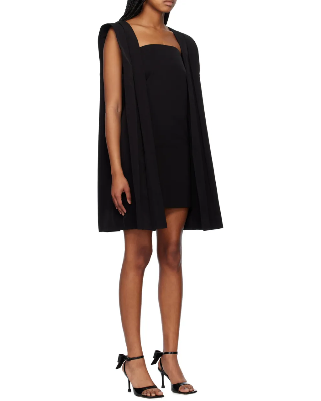 Pleat-Detail Sleeveless Minidress