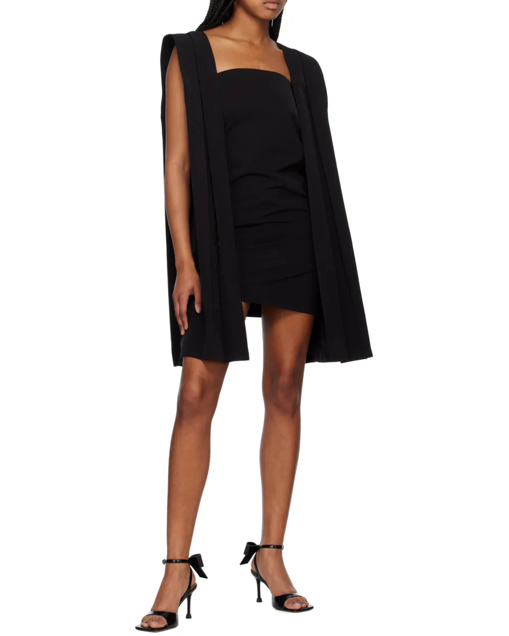 Pleat-Detail Sleeveless Minidress