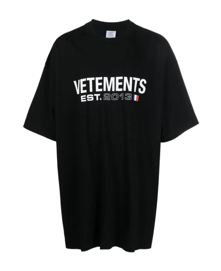 Vetements Logo Printed Crewneck T-Shirt
