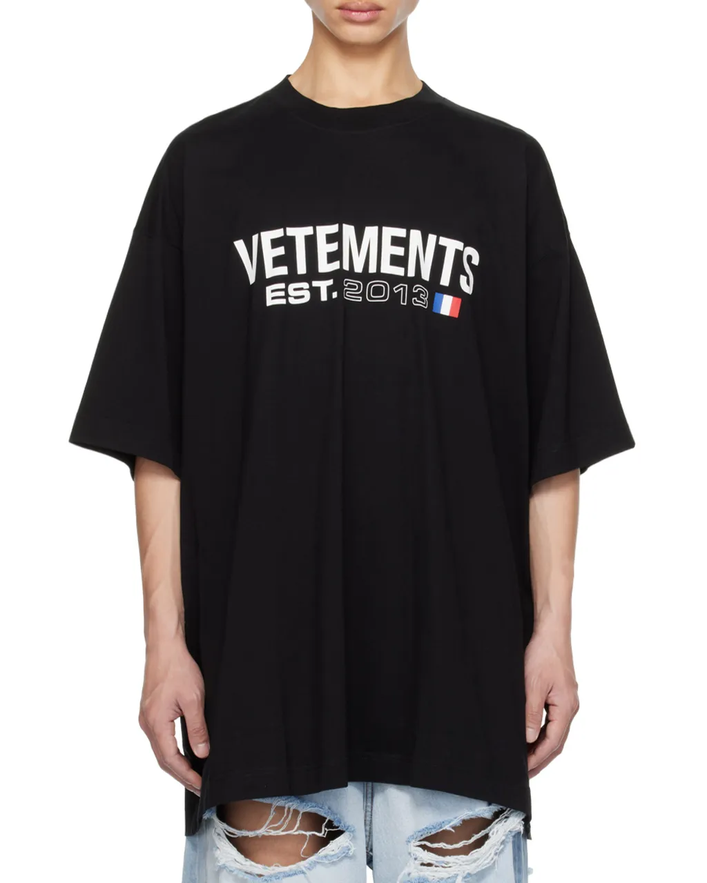 Vetements Logo Printed Crewneck T-Shirt
