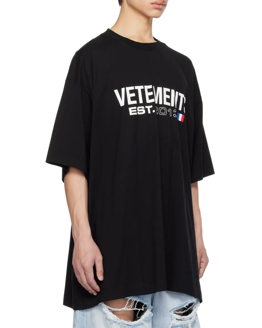 Vetements Logo Printed Crewneck T-Shirt