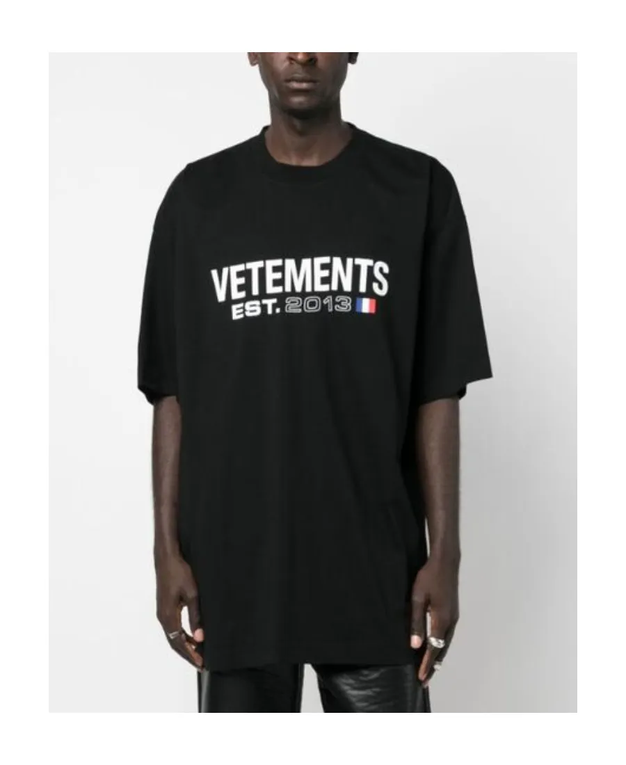 Vetements Logo Printed Crewneck T-Shirt