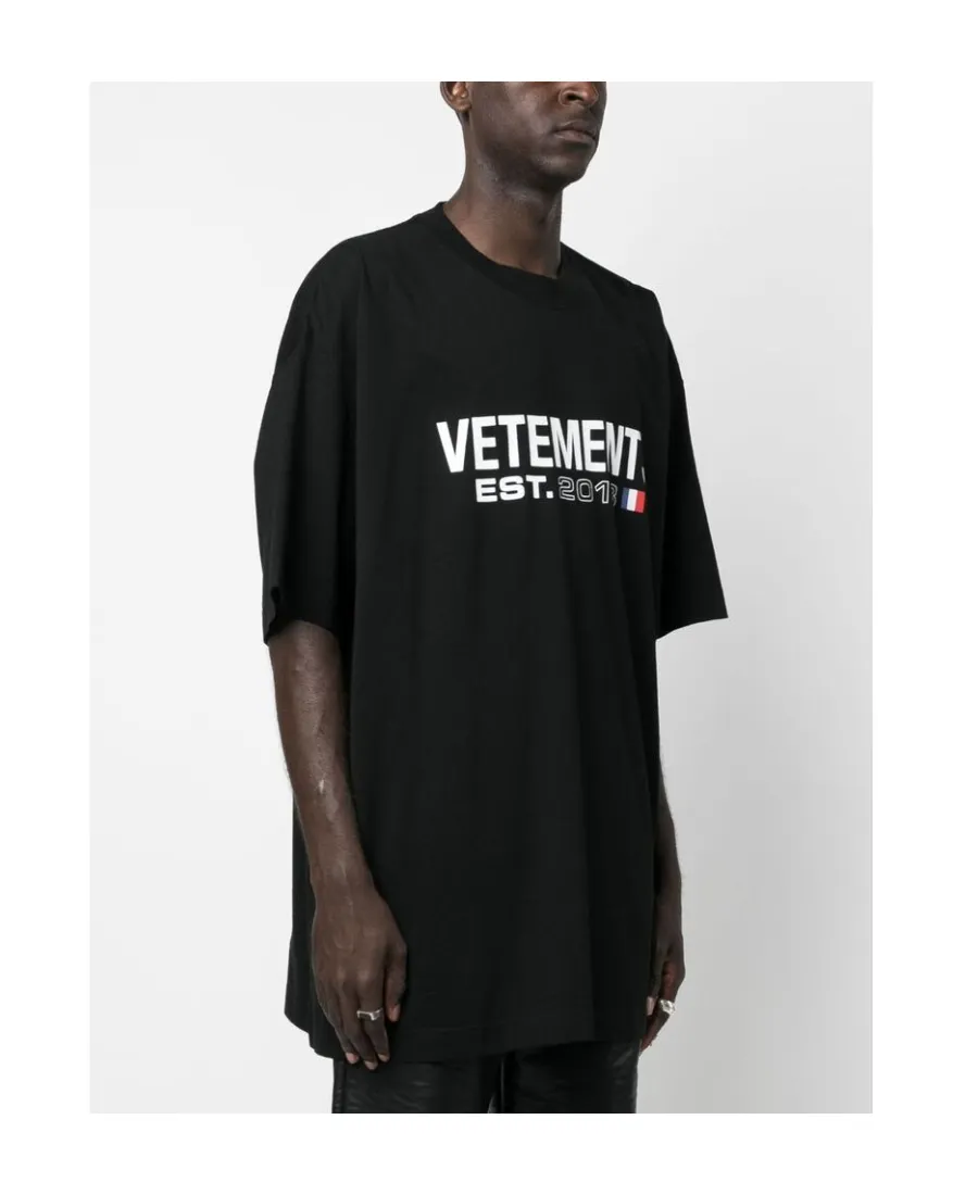 Vetements Logo Printed Crewneck T-Shirt