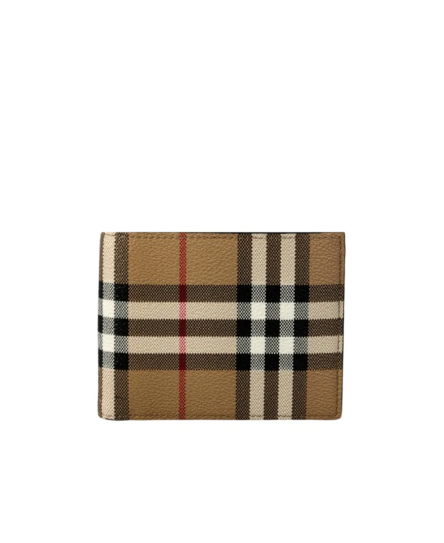 Burberry Checked Bifold Wallet