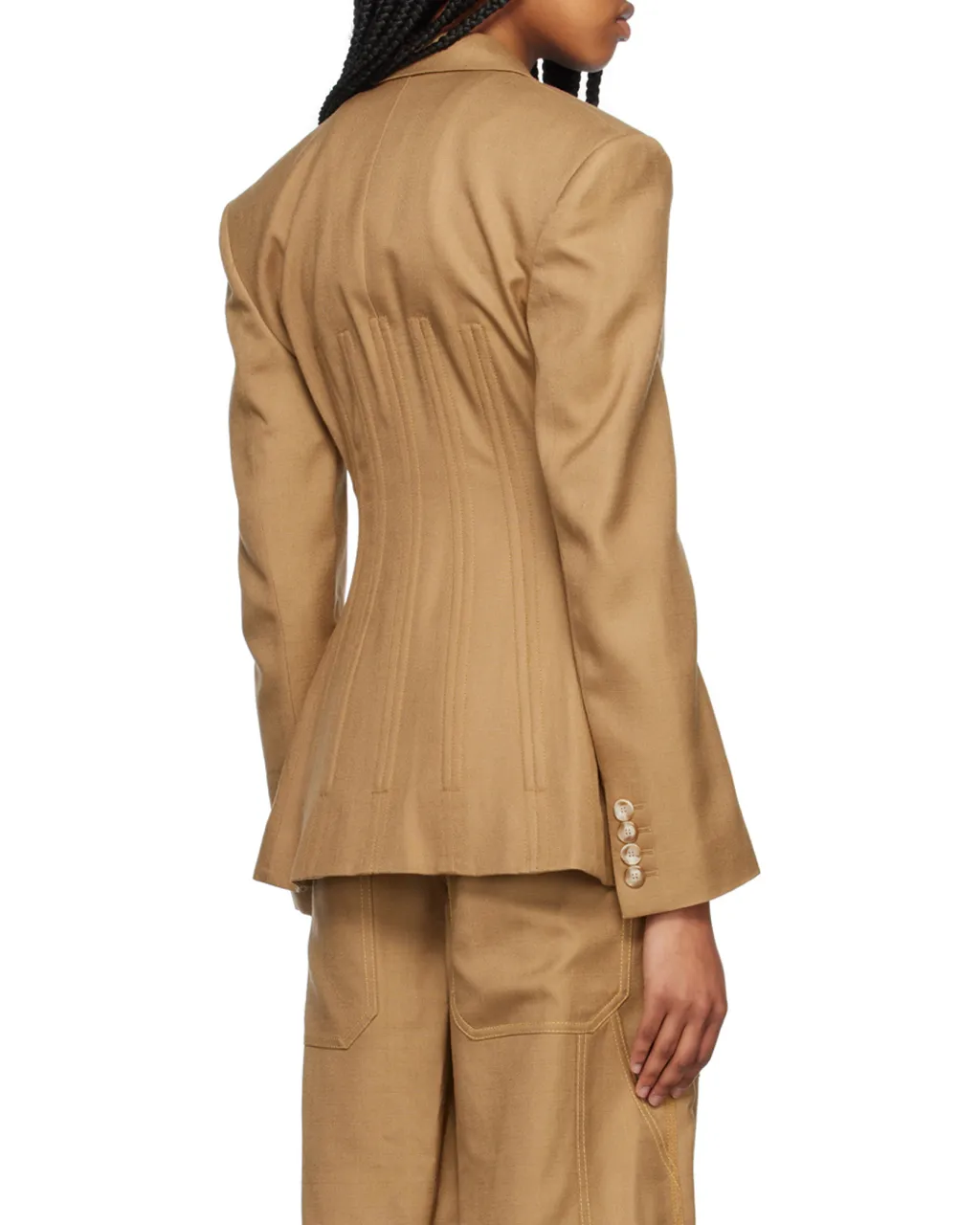 Corset Lapel Suit Jacket