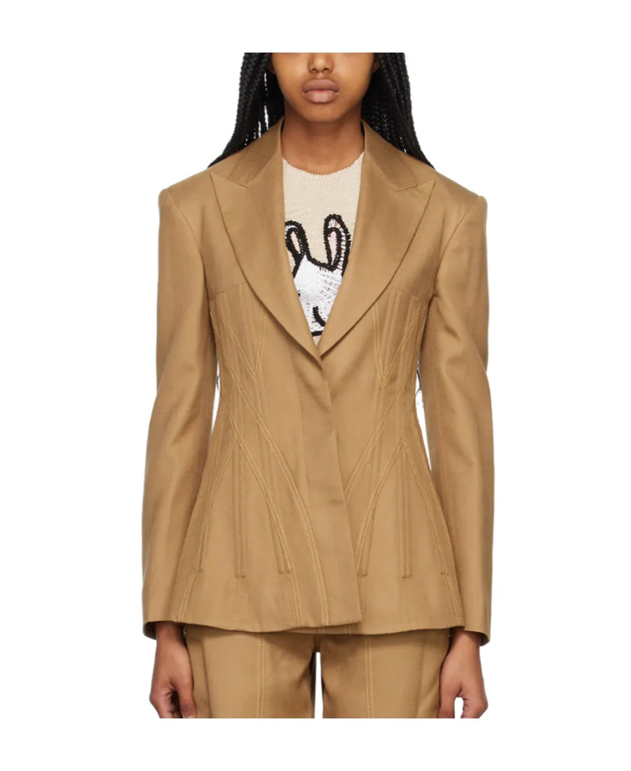 Corset Lapel Suit Jacket