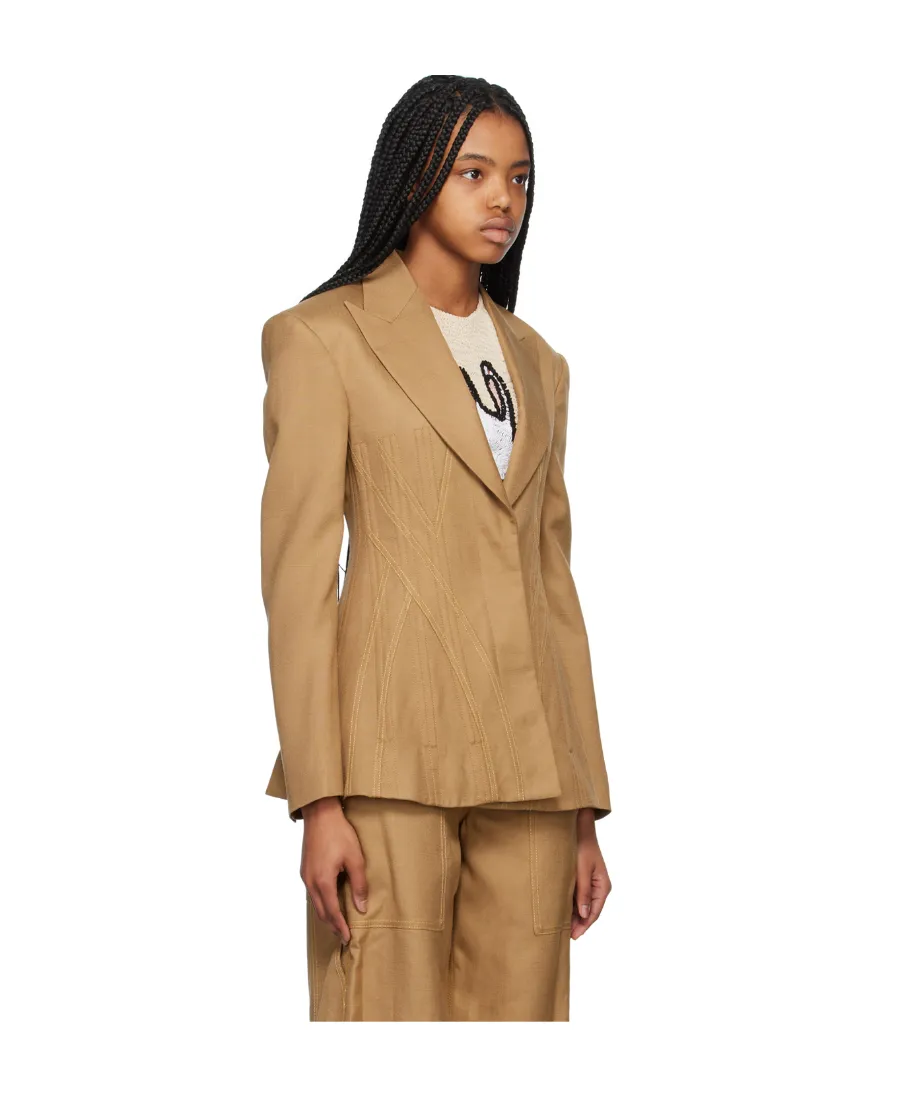 Corset Lapel Suit Jacket