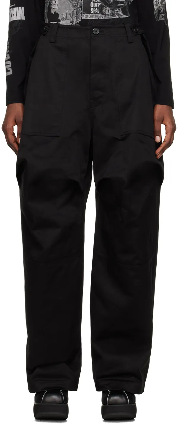 Mid-Rise Wide-Leg Trousers