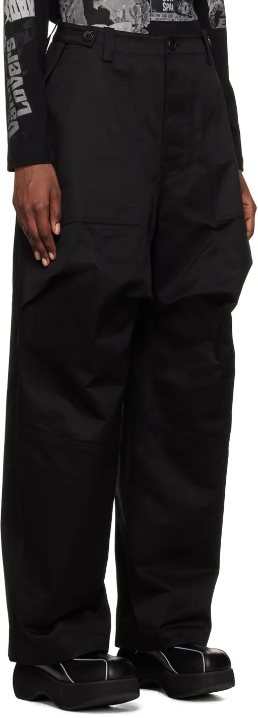 Mid-Rise Wide-Leg Trousers