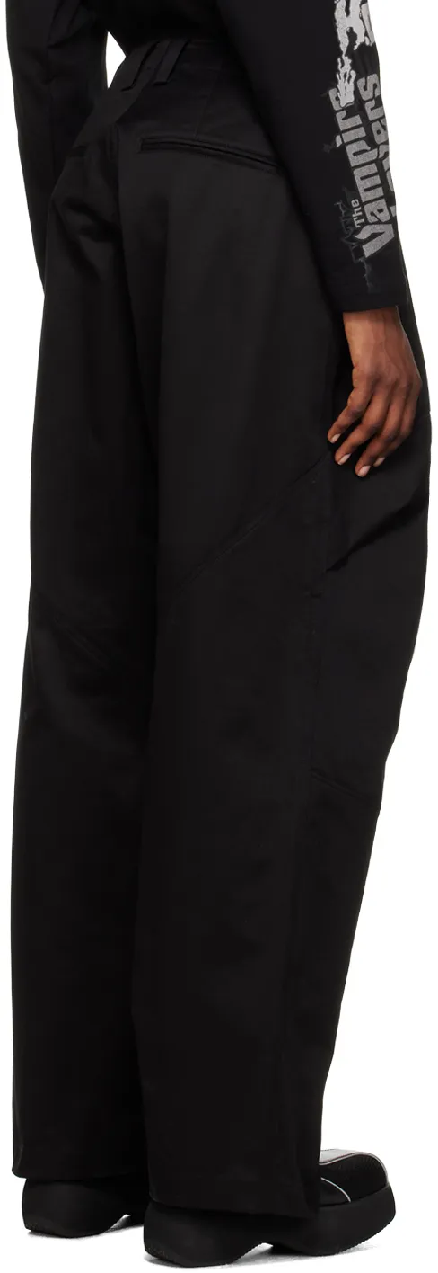 Mid-Rise Wide-Leg Trousers