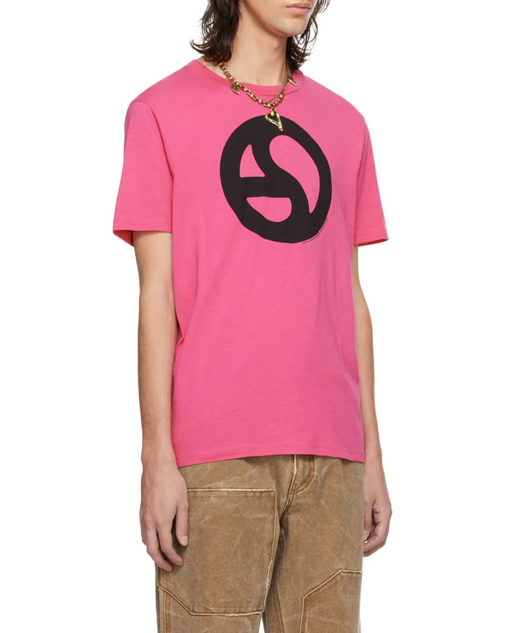 Acne Studios Logo Printed Crewneck T-Shirt