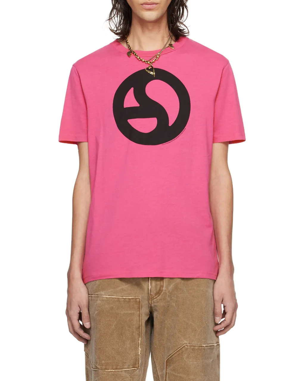 Acne Studios Logo Printed Crewneck T-Shirt