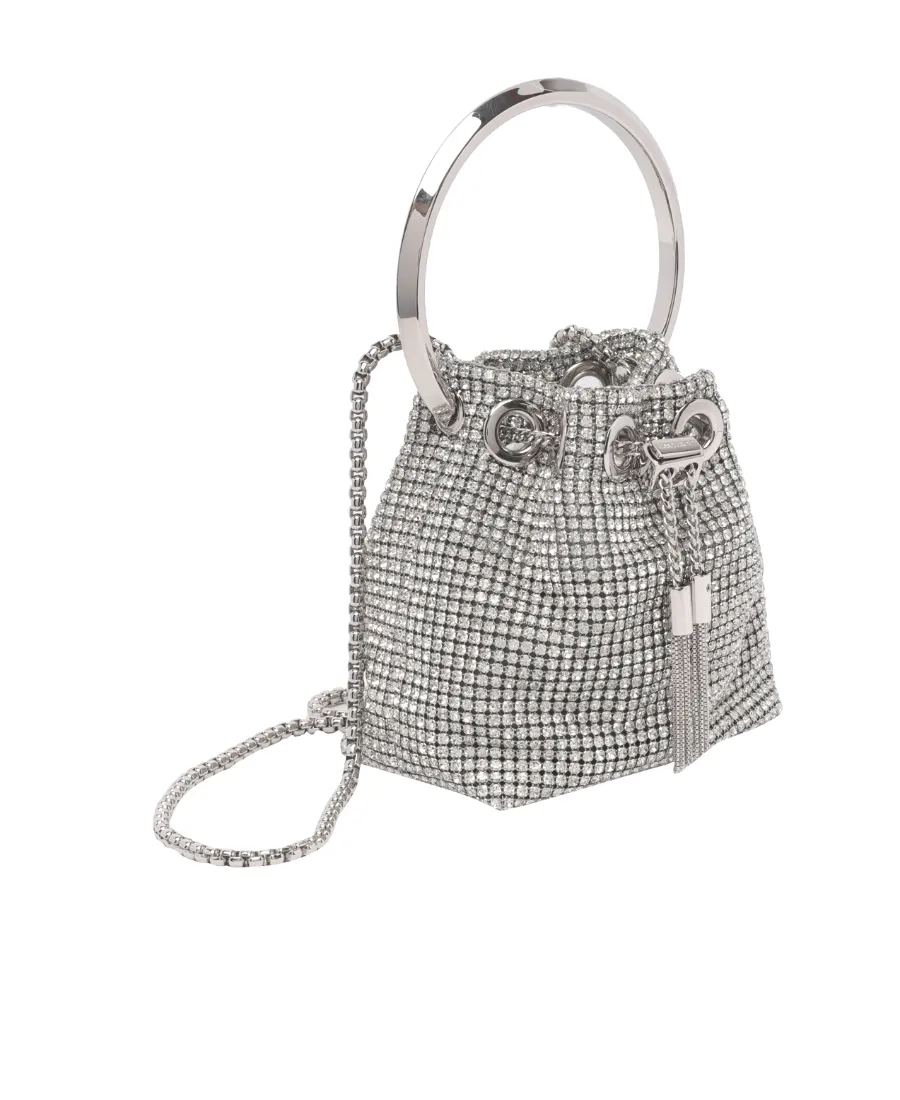 Jimmy Choo Embellished Drawstring Bucket Bag