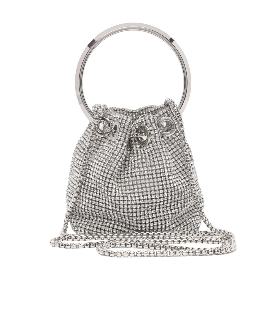 Jimmy Choo Embellished Drawstring Bucket Bag