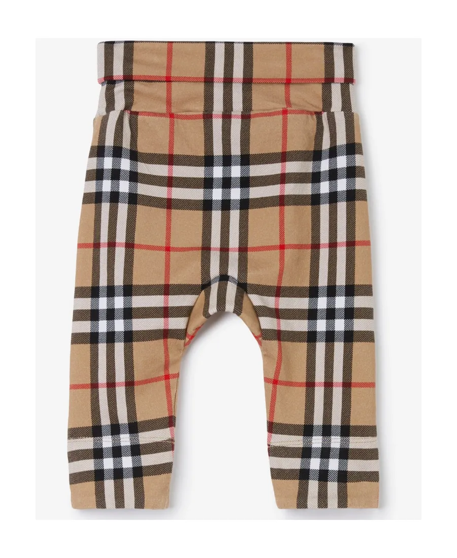Burberry Kids Checked Crewneck Babygrow Set