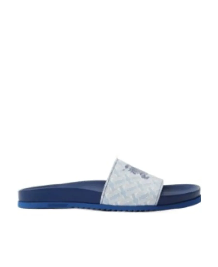 Burberry Logo Printed Slip-On Slides