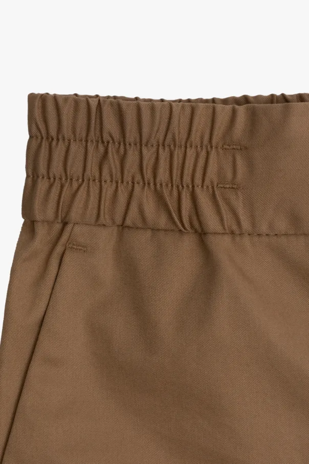 Burberry Kids Ekd Embroidered Straight Leg Pants