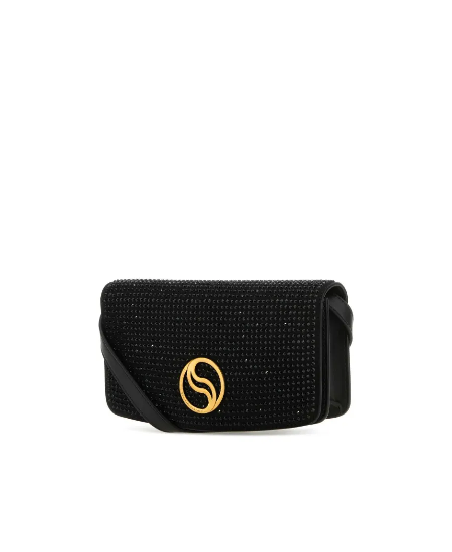Stella Mccartney Rhinestones-Embellished S-Wave Mini Wallet