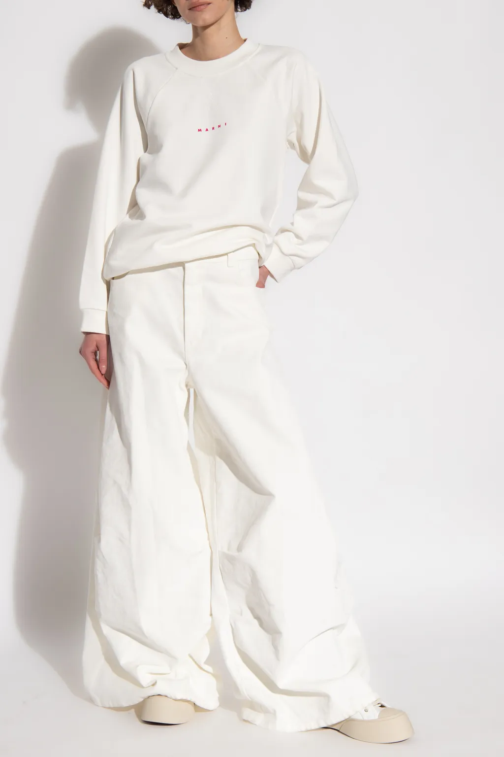 Marni Logo Printed Crewneck Sweatshirt