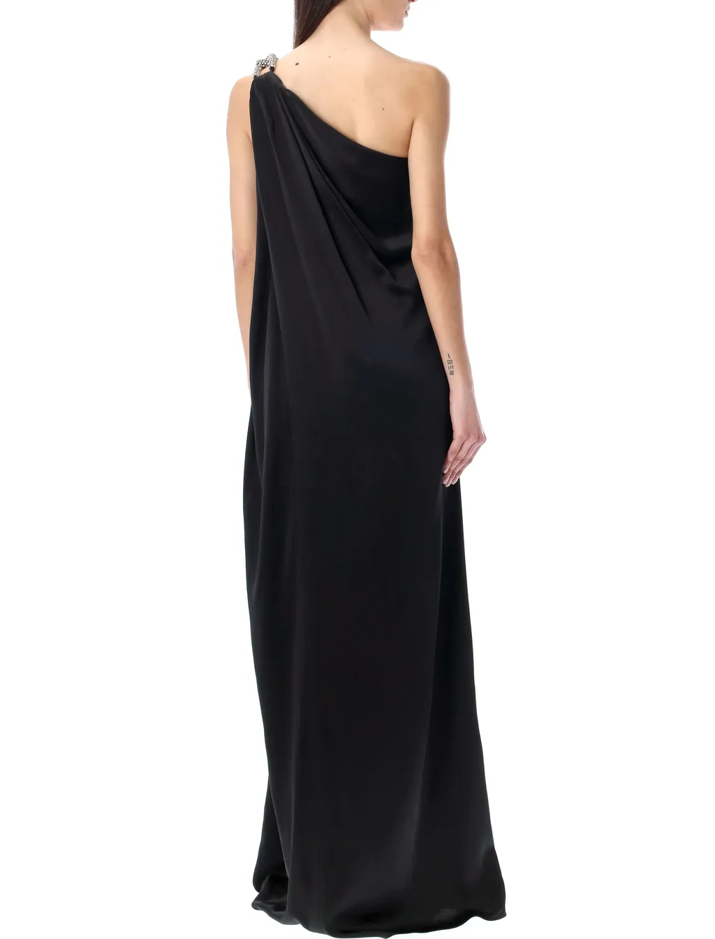 Stella Mccartney Chain Embellished One Shoulder Dress