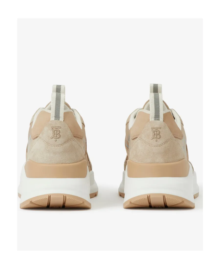 Burberry Panelled Lace-Up Sneakers