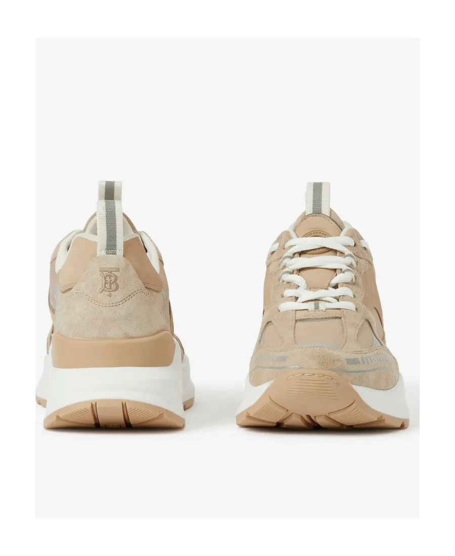 Burberry Panelled Lace-Up Sneakers