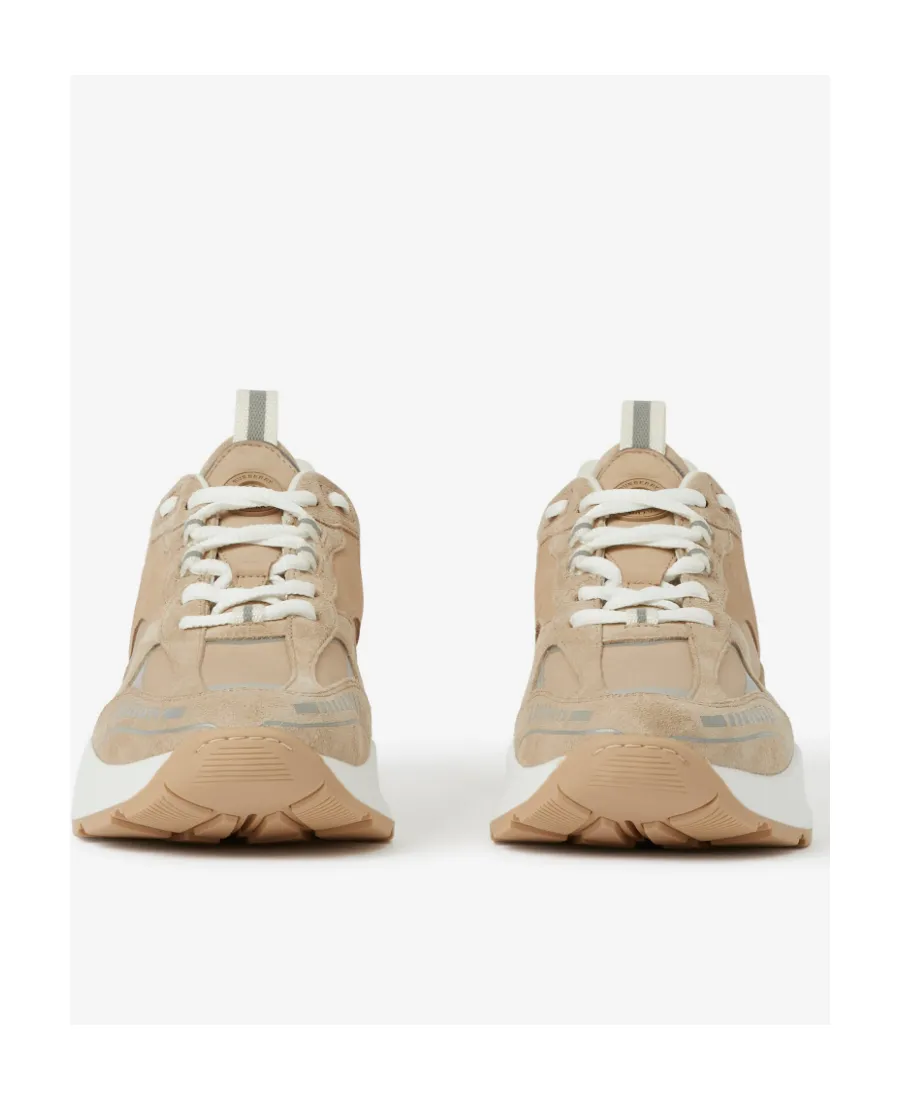 Burberry Panelled Lace-Up Sneakers