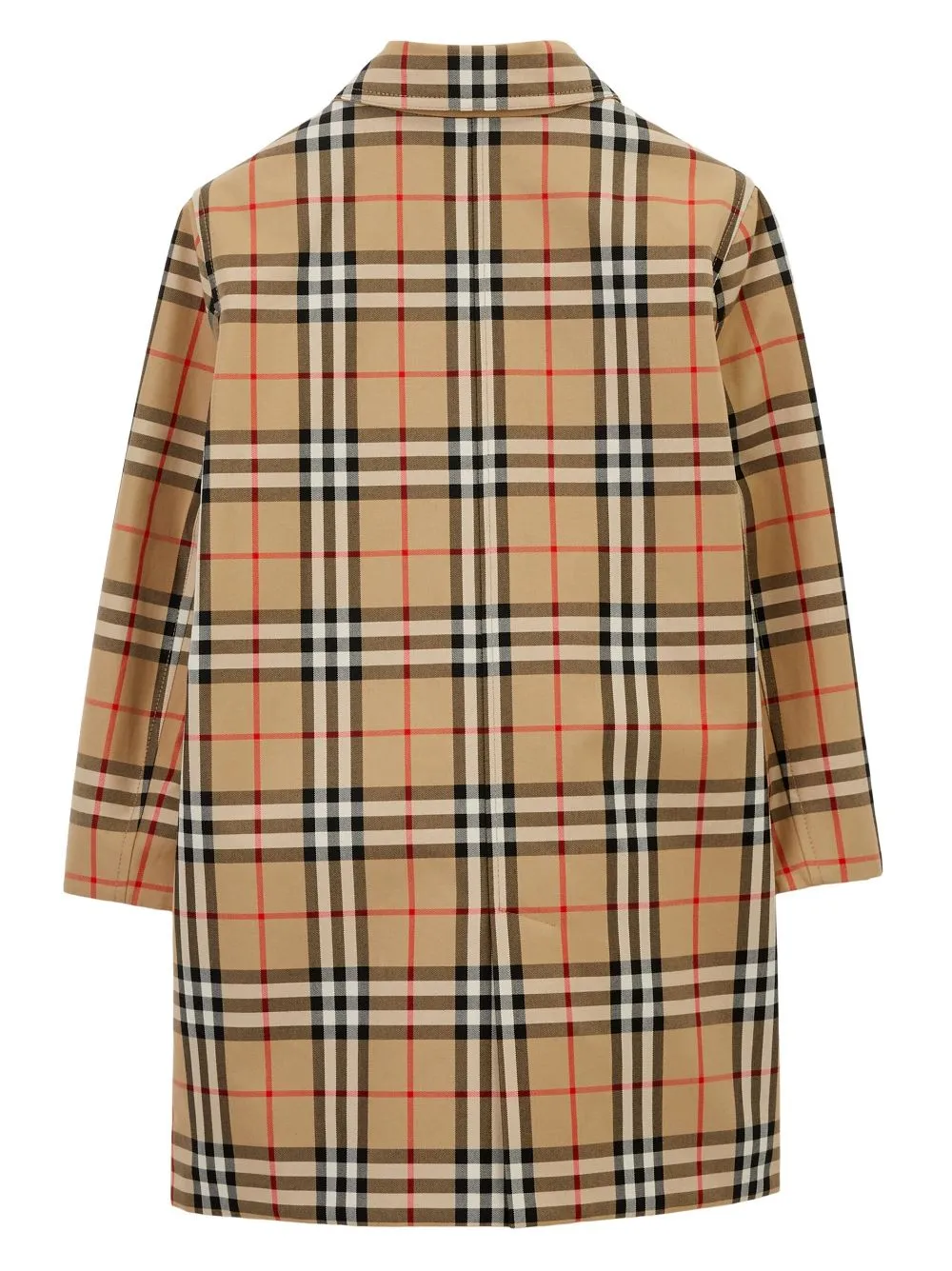 Burberry Kids Checked Single-Breasted Coat