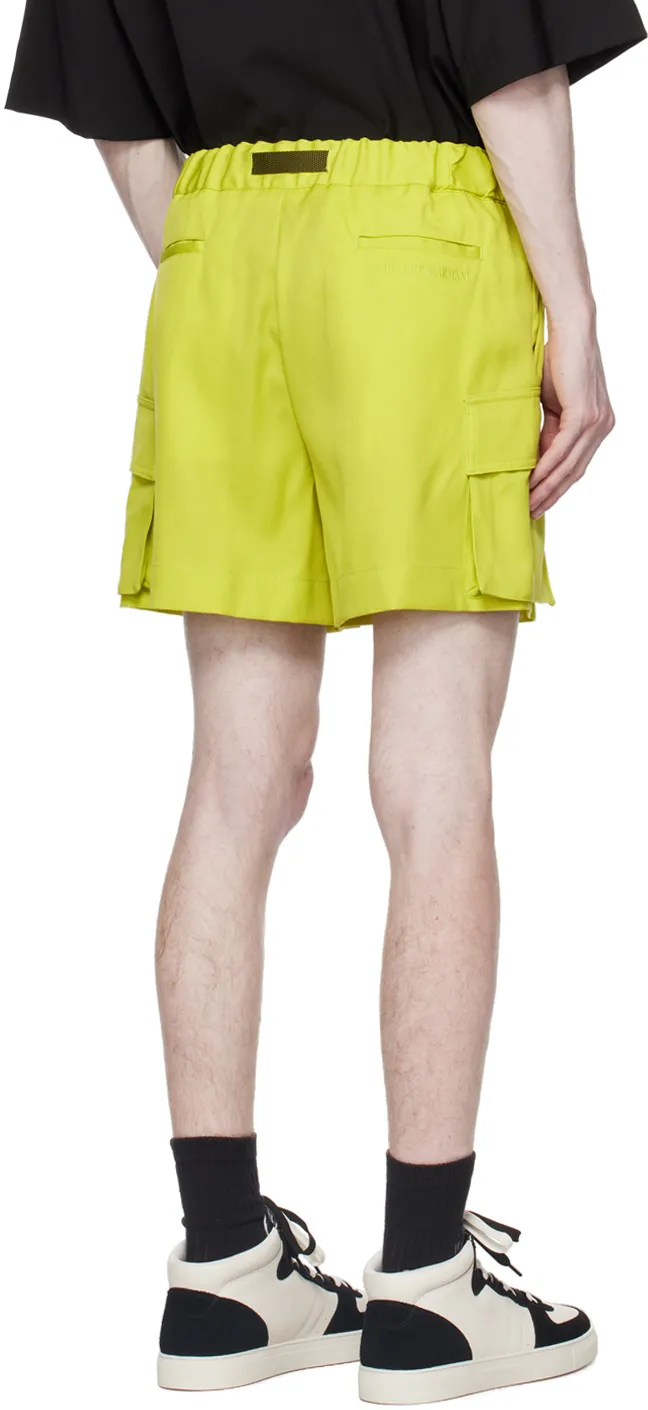 Wool Gabardine Shorts