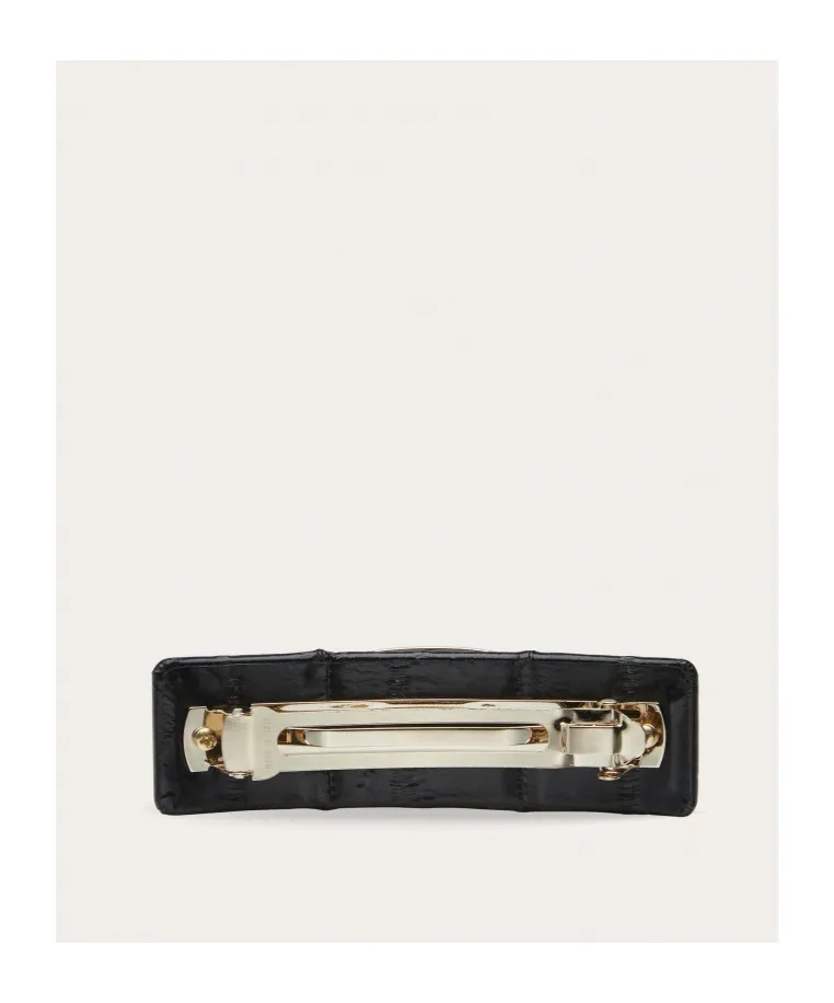 Salvatore Ferragamo Logo Engraved Hair Clip