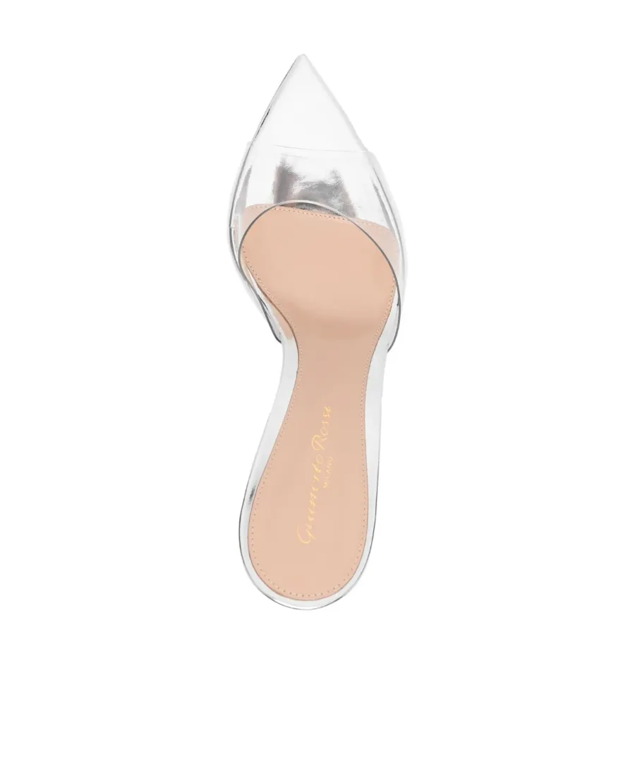Elle Metal-Sensitive Pointed High-Heeled Sandals