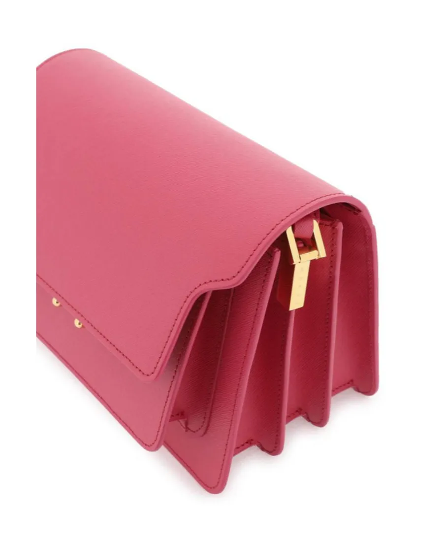 Marni Trunk Foldover Top Medium Shoulder Bag