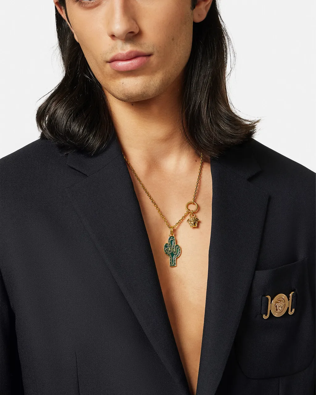 Medusa-Charm Chain Necklace
