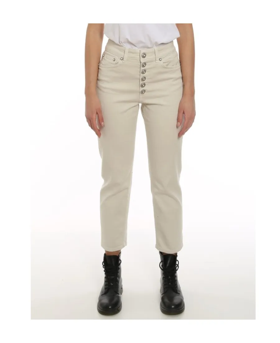 Dondup Buttoned Cropped Pants