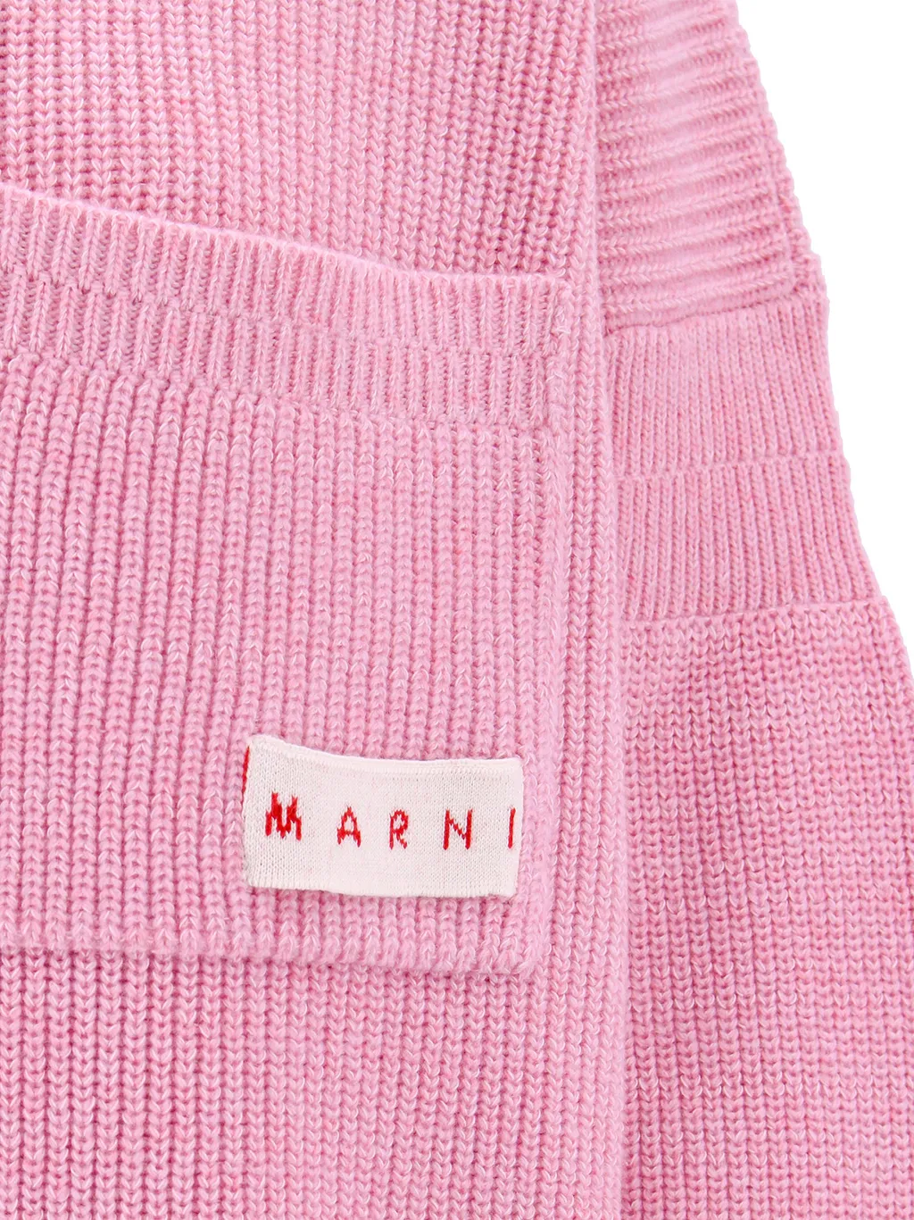 Marni Color-Block Logo Patch Knit Dress