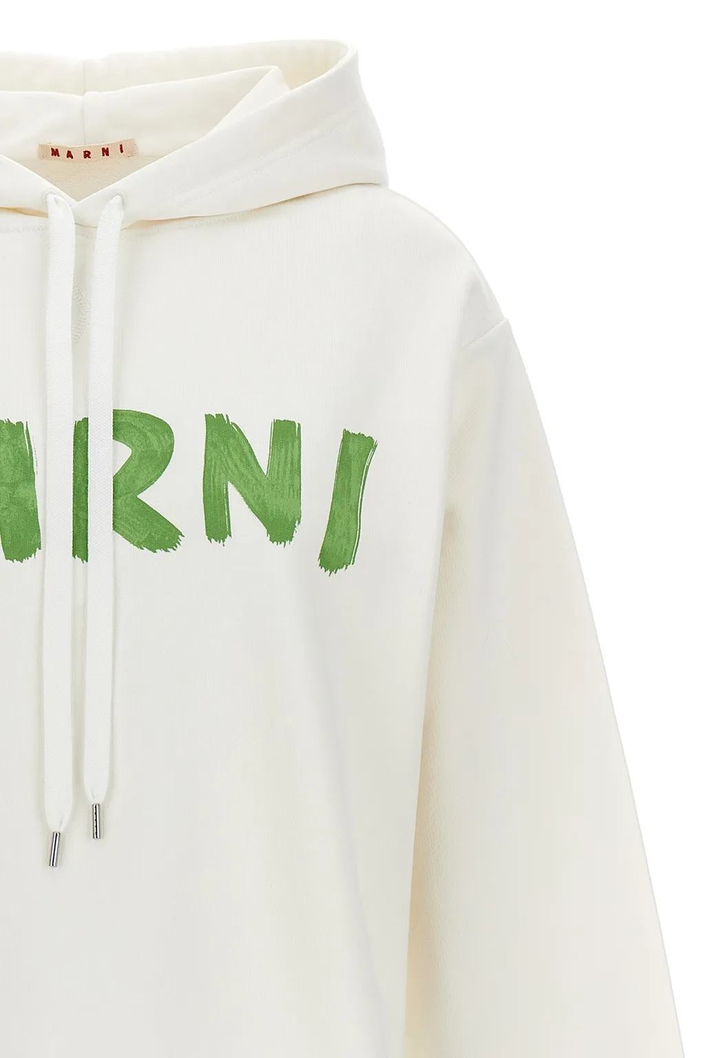 Marni Logo Printed Drawstring Hoodie