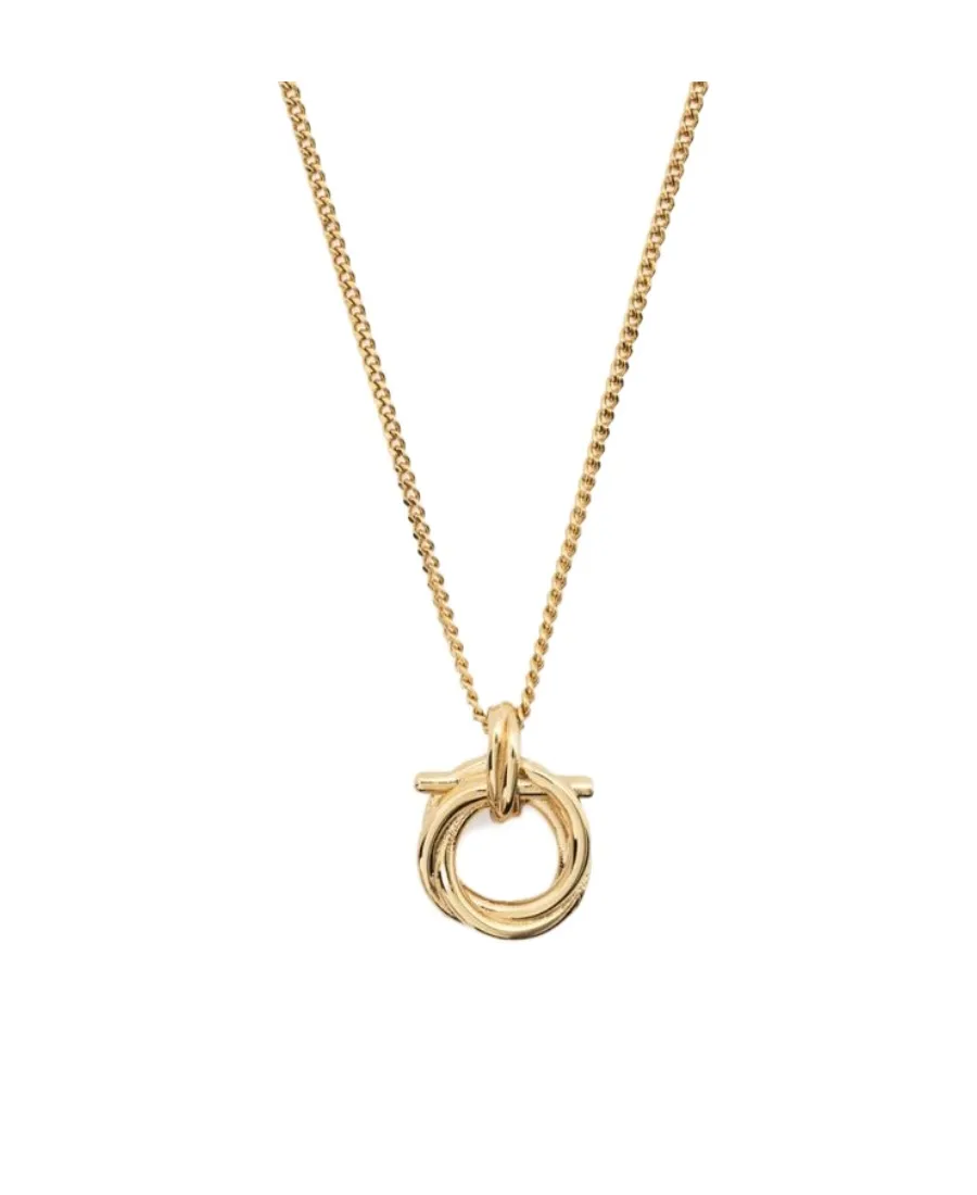 Salvatore Ferragamo Gancini Pendant Necklace