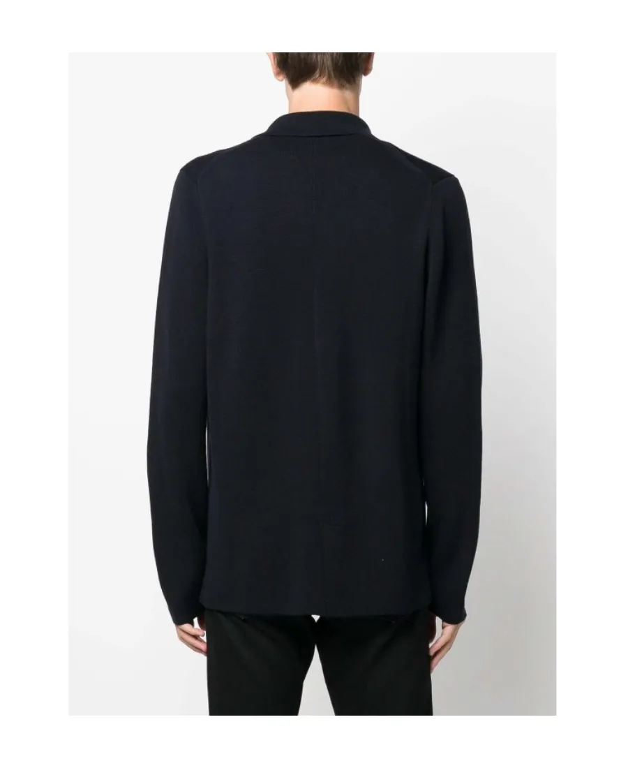 Double-Breasted Merino Wool Cardigan