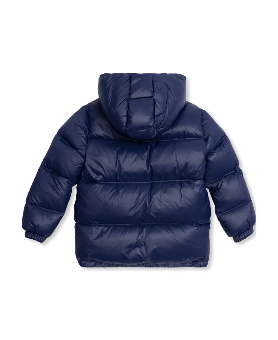 Versace Kids Logo-Embroidered Zipped Padded Jacket