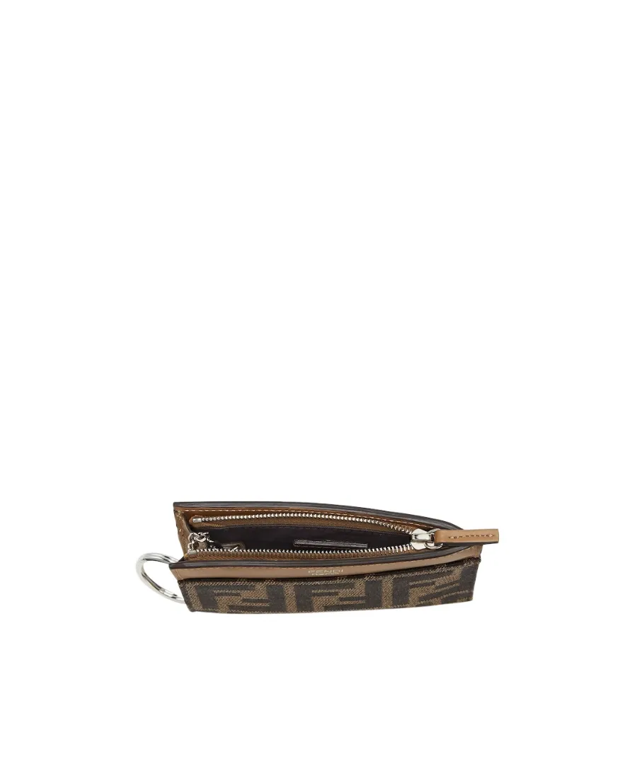 Brown Fabric Key Case