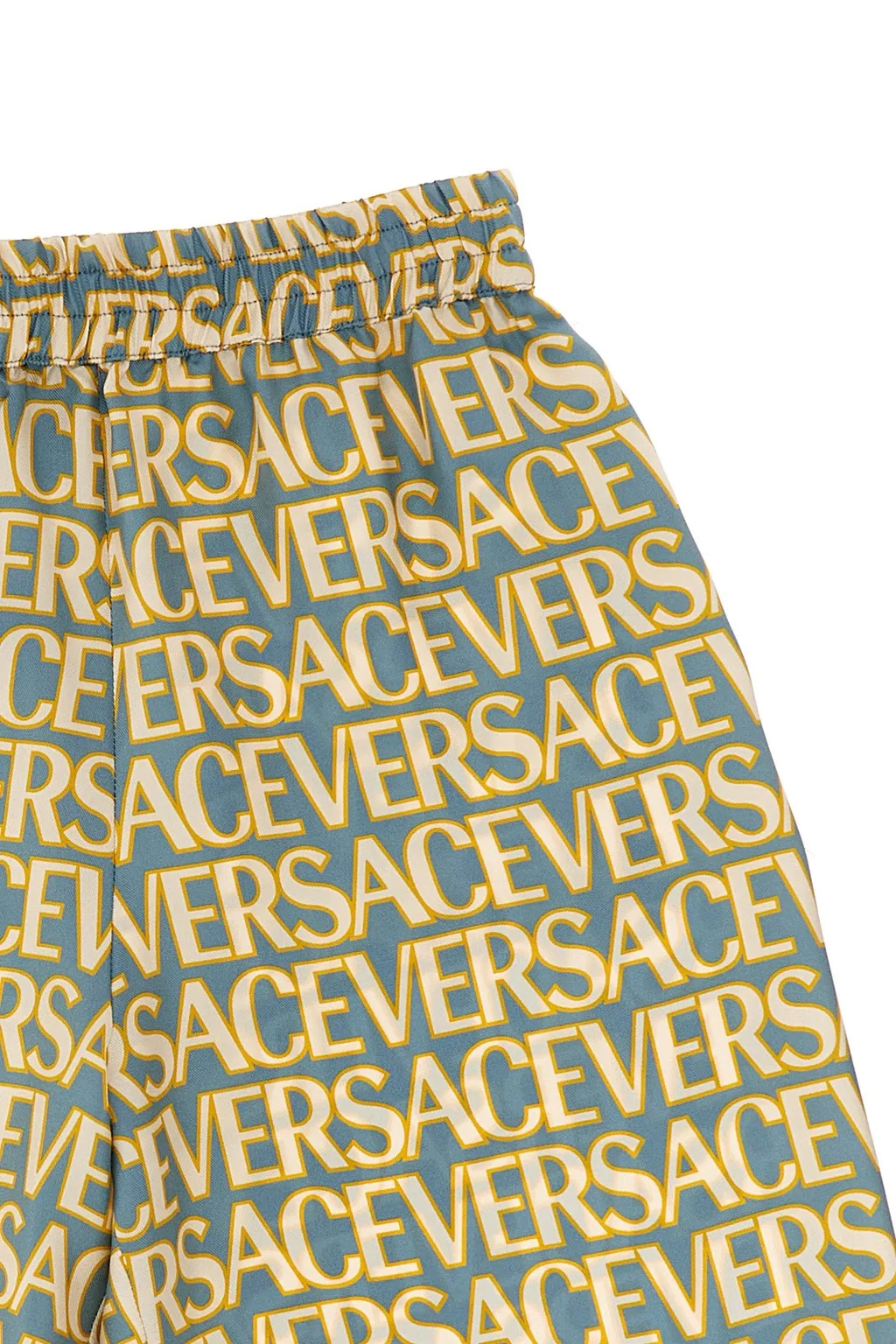 Versace Kids Logo-Printed Knee-Length Shorts