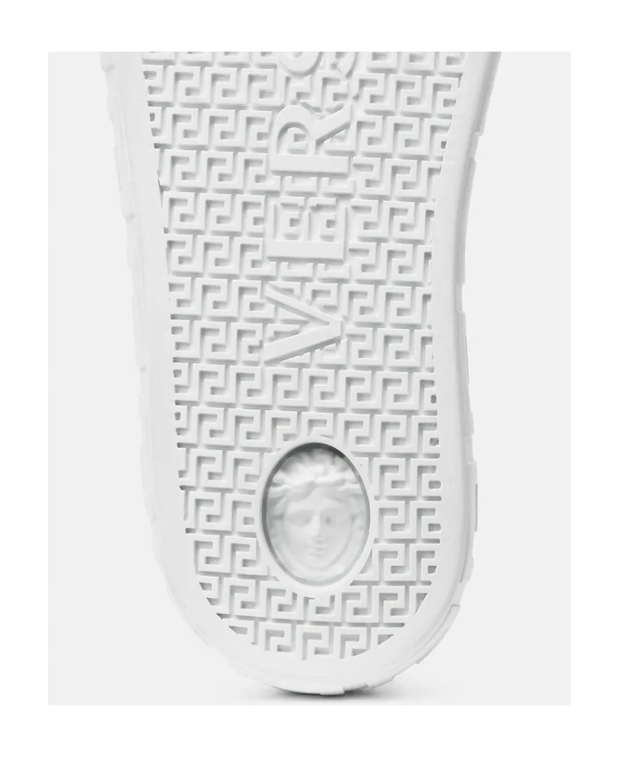 Versace Logo-Jacquard Lace-Up Sneakers