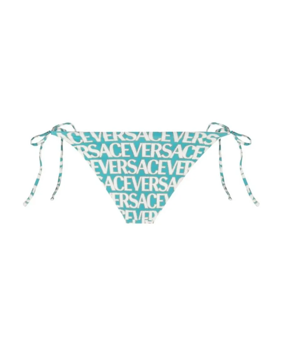 Versace Allover Logo-Printed Swimsuit Bottoms