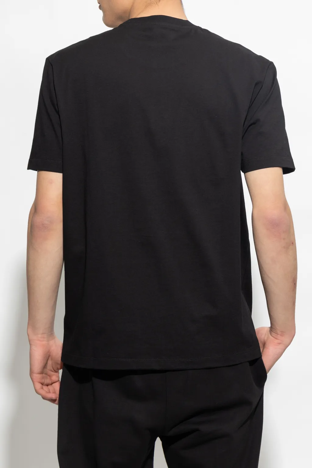 Versace Seashell Baroque Logo Embroidered Crewneck T-Shirt