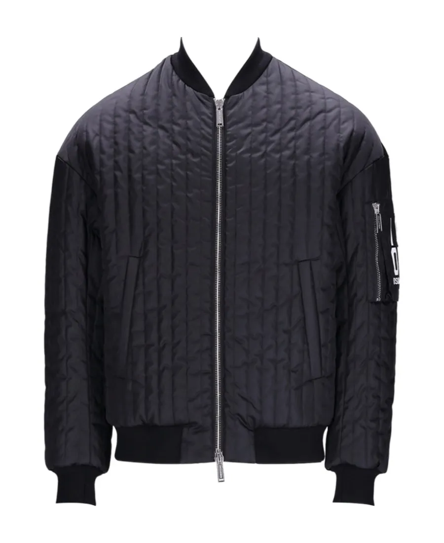 Dsquared2 Long Sleeved Quilted Zip-Up Jacket
