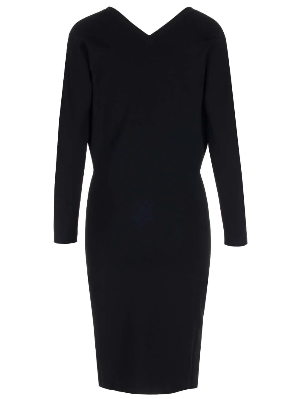 Stella Mccartney Long-Sleeved V-Neck Knitted Dress