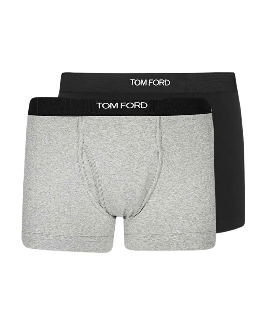 Tom Ford Logo Waistband Pack Of Two Boxers