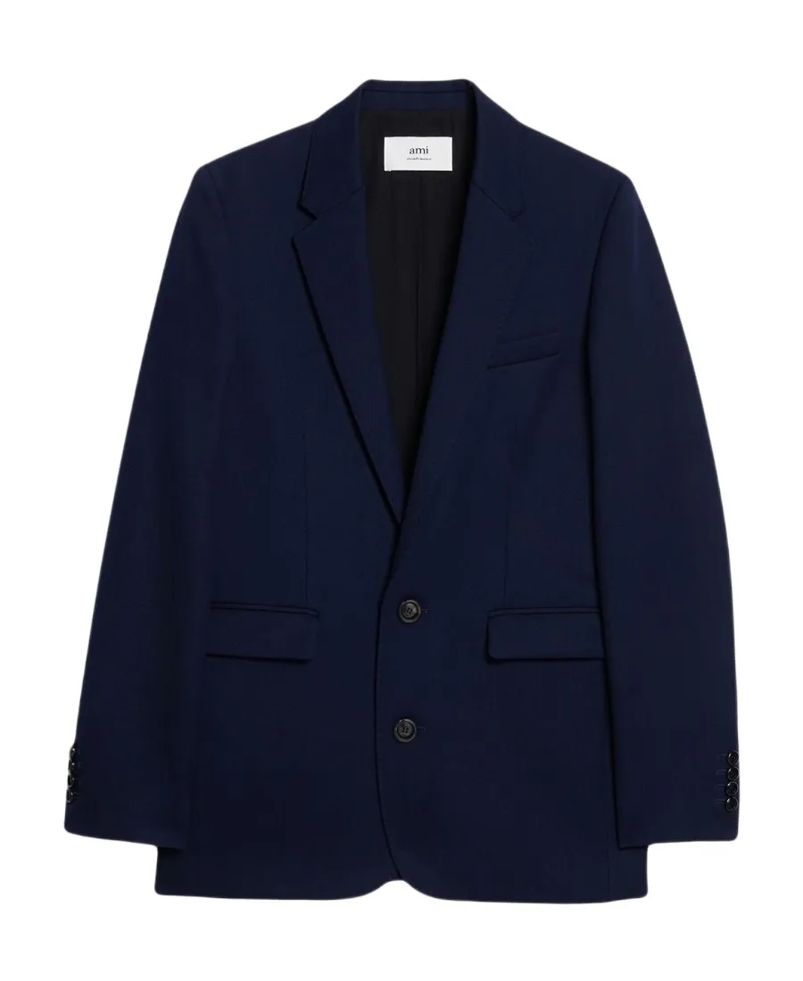 Single-Breasted Wool Blazer