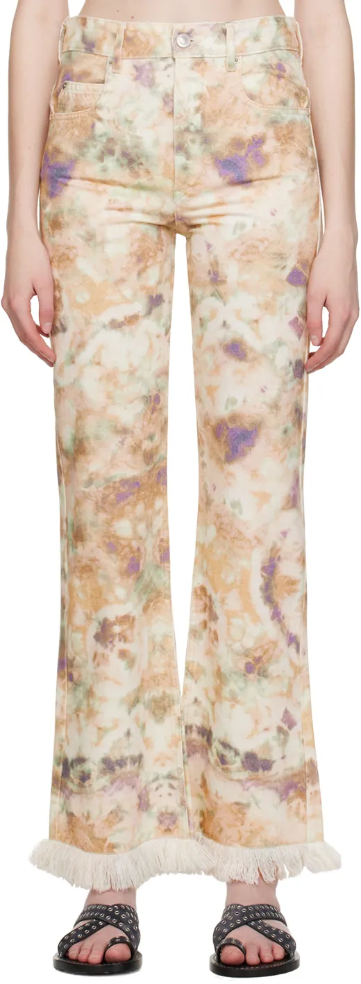 Tie-Dyed Pattern Trousers